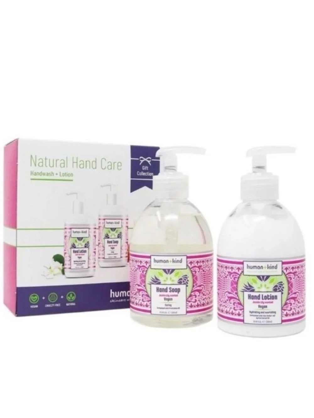 Human+Kind Natural Hand Care Gift Collection (Jasmine Lily)